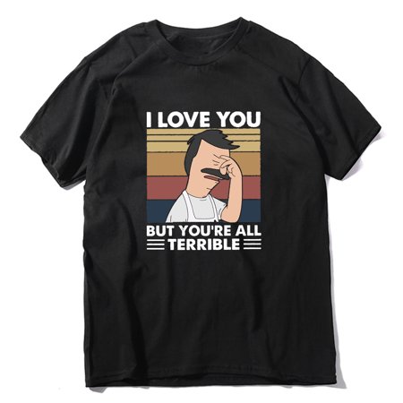 

Envmenst Boys Short Sleeve T-Shirt I Love You But You re All Terrible Vintage Funny T Shirt Fashion Graphic Kids Girls Cotton Top