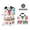 thumbnail image 2 of Yayeee Freestanding Laundry Hamper with Handle Collapsible Large Storage Basket for Clothes, Christmas Penguin, 2 of 7