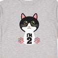 thumbnail image 4 of Inktastic 2nd Birthday Cat 2 Year Old Girl Girls Long Sleeve Toddler T-Shirt, 4 of 5