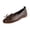 Brown, variant on Viluyesy Ballet Flats for Women Bow Decor Round Toe Slip On Comfortable Casual Dress Work Shoes Everyday Walking Brown Size 5.5