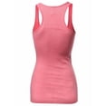 thumbnail image 2 of FashionOutfit Women's Basic Solid Ribbed Racerback Sleeveless Tank Tops, 2 of 4
