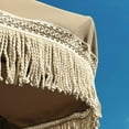 thumbnail image 2 of LAGarden BOHO 7' Fringe Patio Umbrella with Tassels UPF50+ Boho Style 5-Year-Non-Fading for Outdoor Yard Market Mocha Meander, 2 of 9