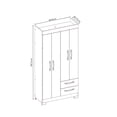 thumbnail image 4 of Ropero Closet Moderno 4 Puertas y 2 Cajones NT6010 Freijo, 4 of 4