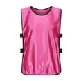 thumbnail image 2 of Boys Tank Tops Sleeveless Crewneck Tie Detail Solid Color Tops Sport Casual Breathable Scrimmage Kids T Shirts Size One Size, 2 of 4