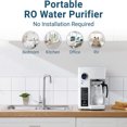RO100ROPOT Reverse Osmosis System Countertop Water Filter 4 Stage
