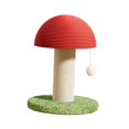 thumbnail image 4 of ZLight Poteau à Griffer pour Chat en Forme de Champignon Jouet d'Activité pour Protéger Vos Meubles Rouge Blanc Vert Hauteur 28cm, 4 of 6