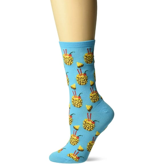 Hot Sox Womens Food and Drink Novelty Casual Crew Socks