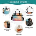 thumbnail image 3 of Large Insulated Lunch Bag With Adjustable Strap 9L/12L Capacity For Work Picnic Travel Orange and Blue Gradient, 3 of 6