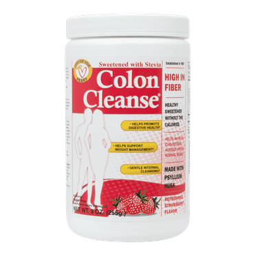 Health Plus Colon Cleanse Digestive Support | No Artificial Flavors | Daily Fiber for Toxin Elimination To Reduce Bloating | Psyllium Husk | Strawberry Flavor | 9 Ounces, 36 Servings