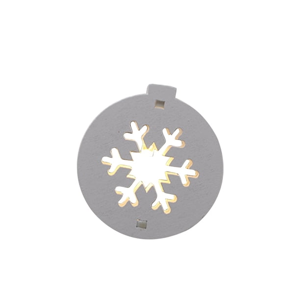 Decoraciones de Navidad Al Aire Libre Luzes de Cuerda de Copo de Nieve Led de Madera, Pequeña Casa Ahuecada con Batería para la Escena Del Supermercado, Luces Led para la Fiesta Del Dormitorio