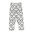 thumbnail image 4 of Xecao Lovely Penguin Women's Straight Lounge Pajama Pants: The Epitome of Relaxed Sleepwear, 4 of 9