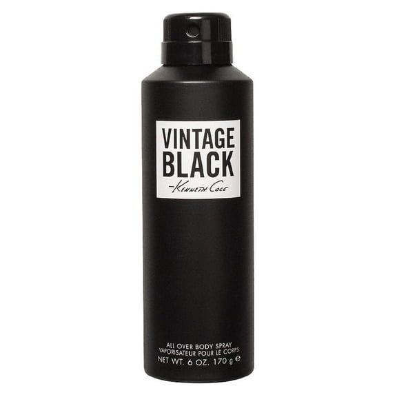 Kenneth Cole Vintage Black All Over Body Spray Woody Aromatic 6.0 oz