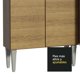thumbnail image 4 of Cocina Integral Completa 325cm Emilly Joy Madesa - Marrón, 4 of 8