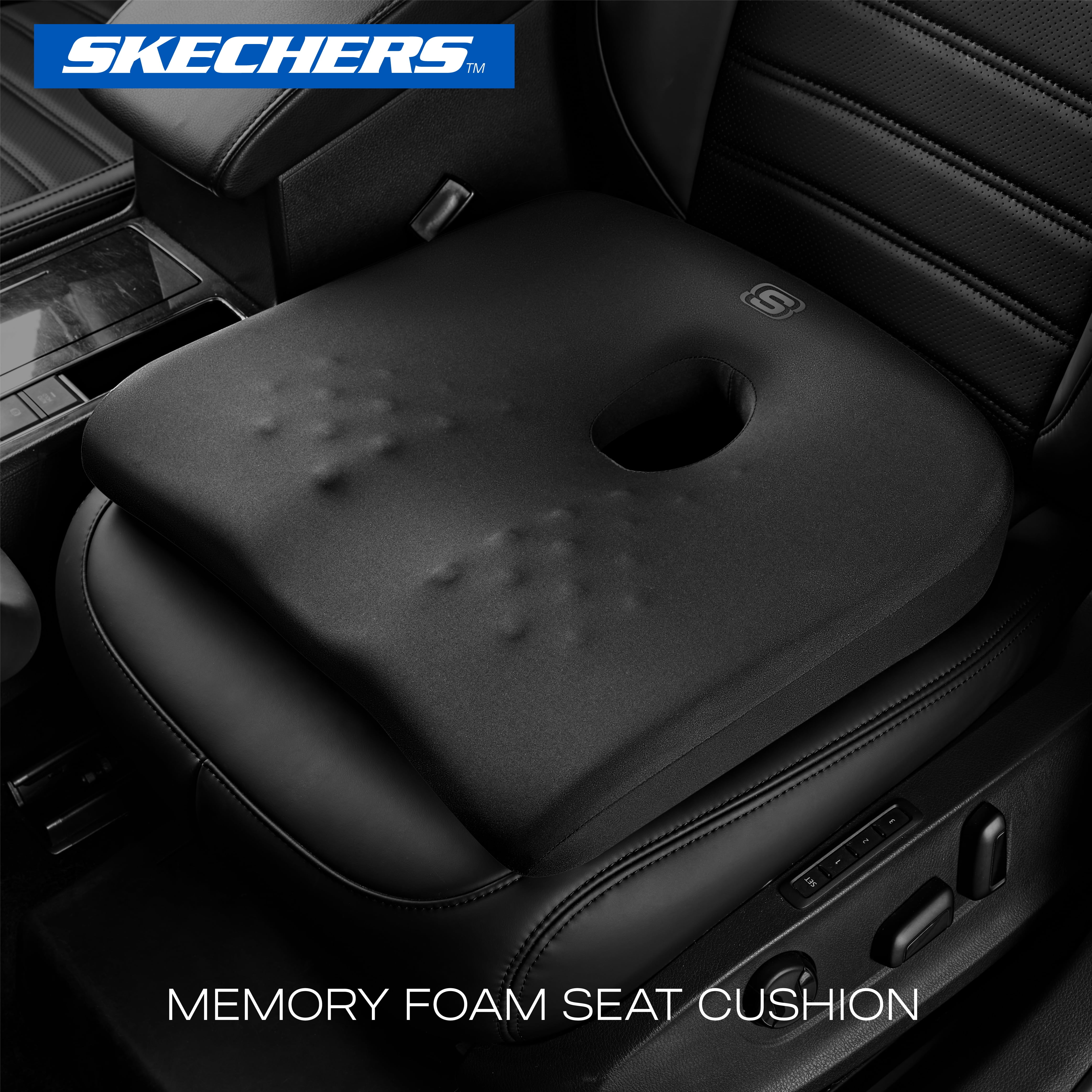Skechers Donut Comfort Memory Foam Seat Cushion - Universal Fit, 24CU23