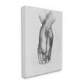 thumbnail image 3 of Stupell Industries Simple Vintage Black & White Hand Holding Illustration Canvas Wall Art, 24 x 30, Design by Ros Ruseva, 3 of 5