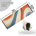 thumbnail image 5 of Yayeee Runner Rug for Bedroom 2'x6' Machine Washable Hallway Non Slip Mat, Beige Abstract Wavy, 5 of 8