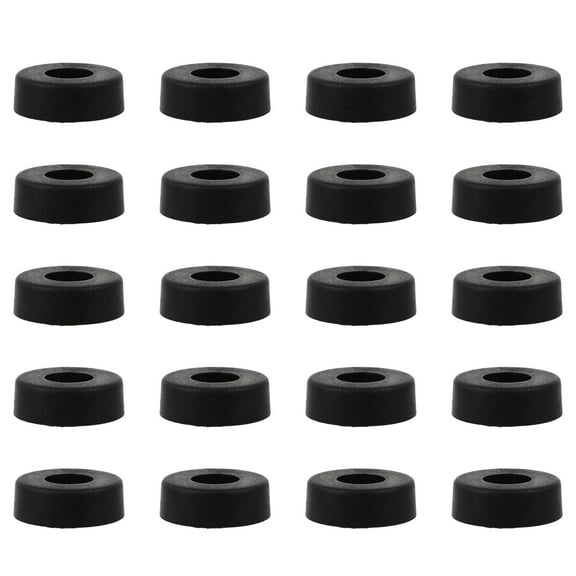 NICEXMAS 20Pcs Subwoofer Rubber Feet Speaker Pad Black Rubber for Instrument Stability