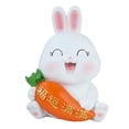 thumbnail image 2 of Decorative Rabbit Piggy Bank Ornament Cute Large Capacity Accessories Sculpture, 2 of 8