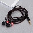 thumbnail image 2 of Naierhg Fashion Braided Wire Sport Stereo Bass In-ear Headset Earphone Silver, 2 of 8