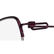 New Aristar 17261 Womens/ladies Designer Half-rim Violet Sophisticated Design Stainless Steel Frame Demo Lenses 50-18-140 Spring Hinges Eyeglasses/eyeglass Frame