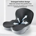 thumbnail image 2 of Glamvidas Car Seat Cushion, Memory Foam L-Shaped Integrated Seat Cushions, Ergonomic Memory Foam Seat Cushion for Car, Backrest Integrated One-Piece Cushion, 2 of 8