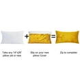 thumbnail image 5 of Home Soft Things Textured Velvet 2 Piece Pillow Shell Set - Sulphur - 14" x 26", 5 of 5