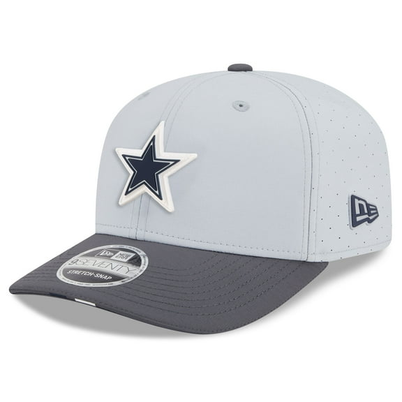 Men's New Era  Gray/Graphite Dallas Cowboys 2025 NFL Training Camp 9SEVENTY Adjustable Hat