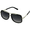 thumbnail image 4 of Flat Top Aviator Retro Celebrity Style Classic Square Frame Sunglasses, 4 of 4