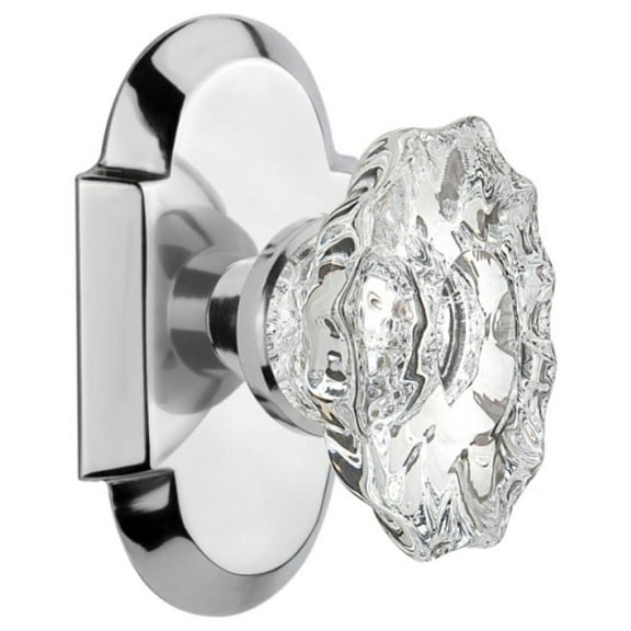 Nostalgic Warehouse Cotcha_Prv_238_Nk Vintage Chateau Fluted Crystal Privacy Door Knob Set