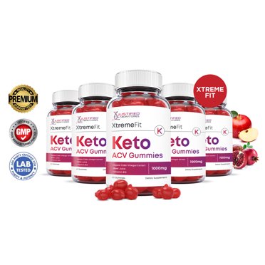 Xtreme Fit Keto ACV Gummies – Apple Flavor, Weight Loss Support (5 Pack, 300 Gummies)