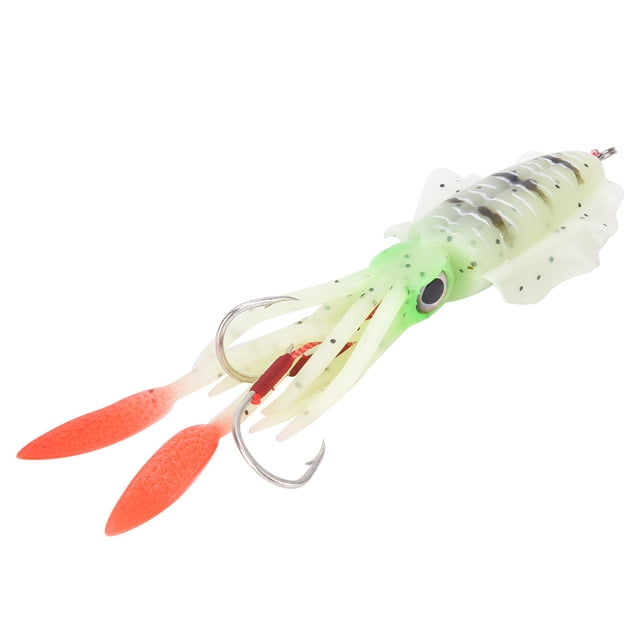 Accesorio de pesca, cebo de pesca luminoso suave, cebo de pesca falso, diseño elevado