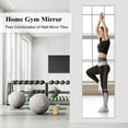 thumbnail image 5 of Mirror Wall Full Length,12X14 Inch Unbreakable Mirror Tiles for Bedroom Home Gym Door, Acrylic Squares Mirror Full Body Shatterproof Mirror Stickers for Walls, Mirror Sheets (4pcs), 5 of 5