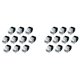 thumbnail image 1 of Paquete de 50 Conectores Cat6A RJ45 - Compatible con Cat6 -180 Grados Sin Herramientas - Conector de Pared Ethernet - Acoplador de Red Cat6A, 1 of 5