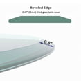 thumbnail image 2 of 32 Inch Round Tempered Glass Table Top Clear Glass 1/2 Inch Thick Beveled Polished Edge (Only Glass Table Top), 2 of 5
