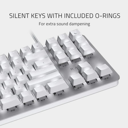 Razer BlackWidow Lite - Keyboard - backlit - USB - QWERTY - US - key switch: Razer Orange - mercury white