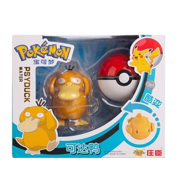 Juguete modelo de figura de acción de Pokémon Anime, deformación de Poke Ball, Pikachu, Charizard, Mewtwo, Eevee, Lucario, Greninja, caja Original, Authentique zhangyuxiang LED