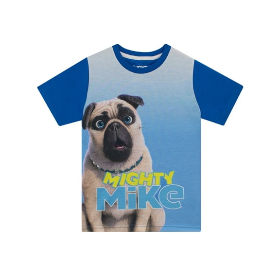 Mighty Mike Boys Dog T-Shirt Blue Sizes 4-10
