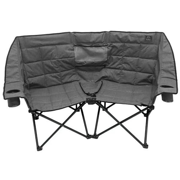 KUMA Outdoor Gear 872-KM-KBDC-HG Kozy Bear Double Camping Chair – Heather Grey