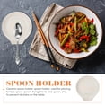 thumbnail image 4 of 3pcs Ceramic Spoon Rest Rack Sauce Dish Decorative Heat Resistant Spoon Holder Porcelain Serving Plate Fruit Tray Drip Catcher for Ladle Spatula Tongs, 4 of 6