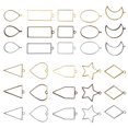 thumbnail image 1 of Marco colgante en blanco, 30 piezas, marco hueco geométrico, accesorios para hacer bricolaje, marco geométrico colgante, rendimiento de alta gama, 1 of 14