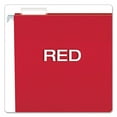 thumbnail image 3 of Colored Hanging Folders, Letter Size, 1/5-Cut Tab, Red, 25/box | Bundle of 2 Boxes, 3 of 5