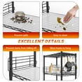 thumbnail image 5 of REIBII 5-Tier Wire Shelving Unit Adjustable Pantry Shelves with 4.7" Side Guards,21.7"W x 13.8"D x 59.1"H Narrow Metal Storage Rack with Shelf Liners & Hooks,for Kitchen,Bathroom,Small Spaces, 5 of 9