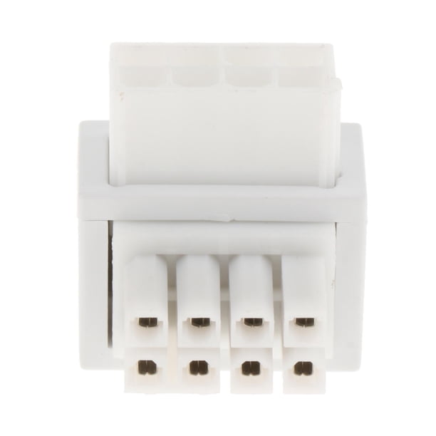 Adaptador de corriente, conector de dirección portátil, ángulo de 90 grados, girando hacia atrás Blanco