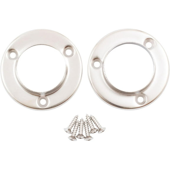 Pole Sockets, Fits Poles up to 1-3/8" Diameter, Satin Nickel by Stone Harbor Hardware