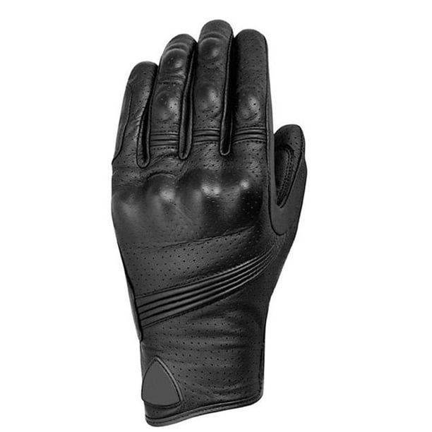 Guantes de cuero completos antideslizantes guantes de montar en clima frío para conducir motocicletas negro XL YUNYI BRAND Deportes