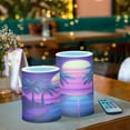 thumbnail image 3 of Yayeee Flameless Candles with Remote Flickering Battery Operated Multi Color Changing, Purple Digital Art, 3 of 7