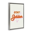thumbnail image 2 of Stupell Industries Contemporary Stay Golden Retro Letters Gray Floating Frame Canvas Art, 21 x 31, by Indira Prieto | IndySign, 2 of 8