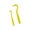 Yellow, variant on Plastic Pet Dog Tick Remover Portable 2 Pcs/Set Pet Flea Clip Remover Drop Comb Tick Remover for Dogs Cats