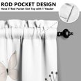 thumbnail image 5 of Watercolor Plants and Flowers2(1) Kitchen Curtain Valance 3 Piece Home Curtains and Valance Set Curtain Sink Window Decor Window Treatment Tier 27.5x36 Length, 5 of 6