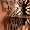 thumbnail image 6 of Wooden Butterfly Floating Shelf for Crystals and Stones, Intricate Cut-out Wall Decor for Essential Oils and Trinkets, Minimalist Boho Display Stand for Bedroom and Meditation Room, 6 of 11